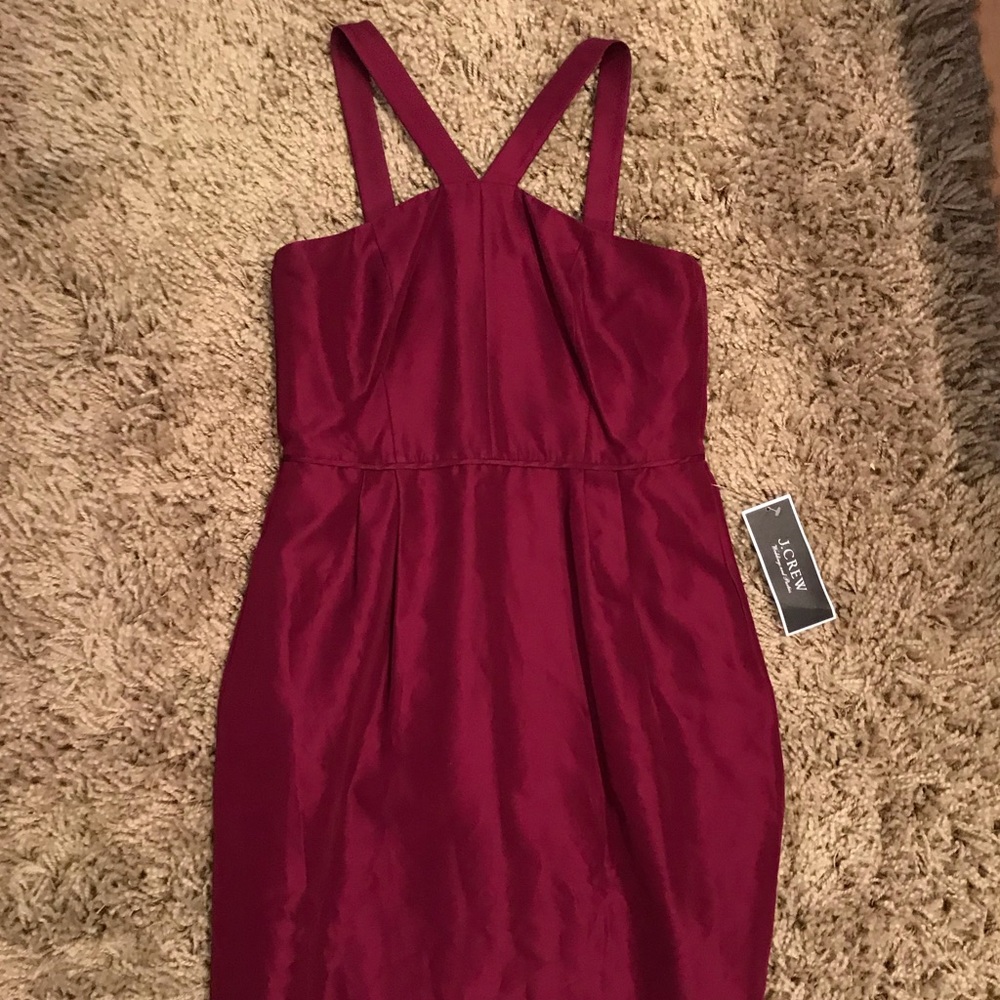 J Crew: Cranberry Cocktail Dress
